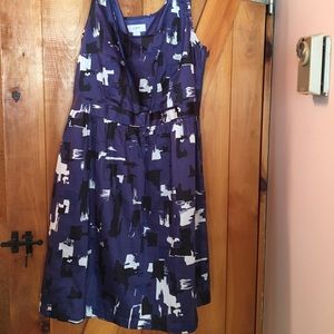 Loft 100% Cotton/100% Polyester-lined dress